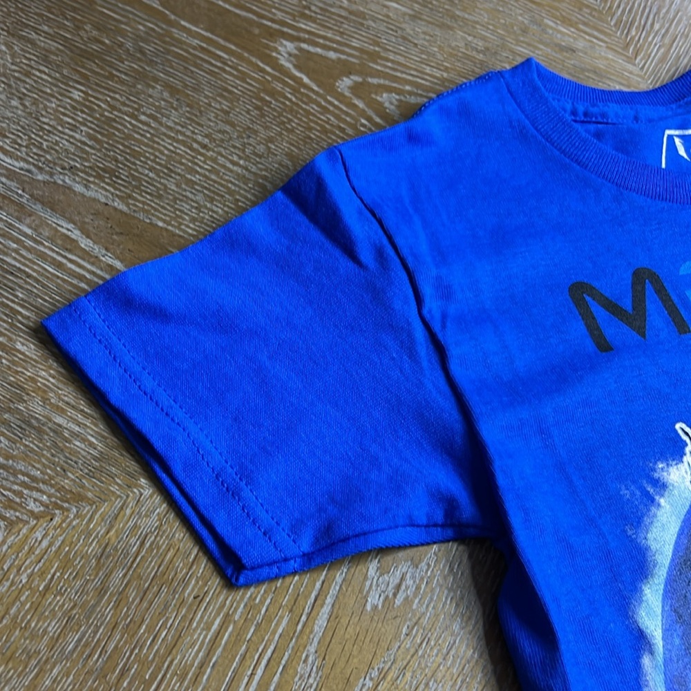 MESSI Kids Cobalt Blue Messi GOAT Football Soccer Print Tee S - Picture 4 of 6